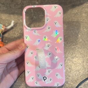 Loopy Case Pink Ghost Phone Case iPhone 15 pro max